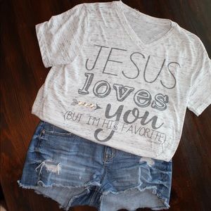 “Jesus loves you” Top